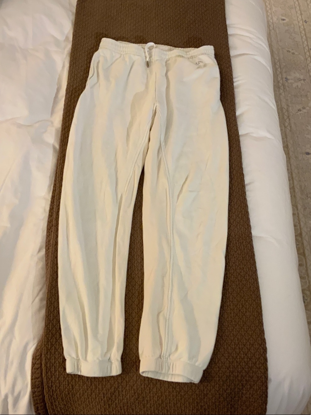 rag & bone Cream Drawstring Sweatpants